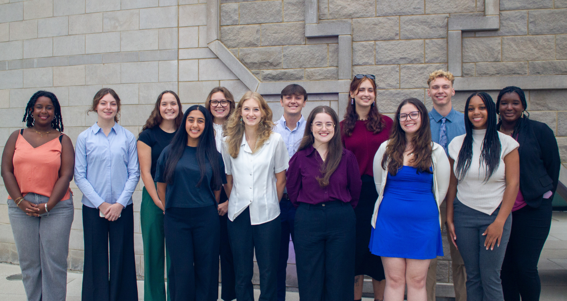 The 2025-2026 SIP cohort stands outside of the Gatton Student Center.