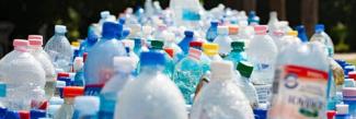A large assortment of plastic bottles