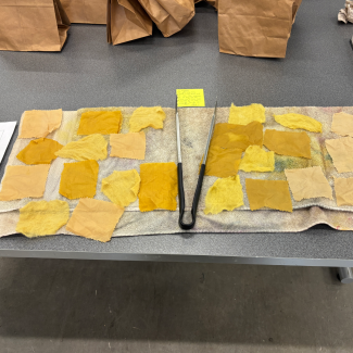 yellow color palette from dye 