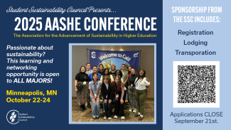 Apply to attend the 2025 AASHE Conference. Click here.