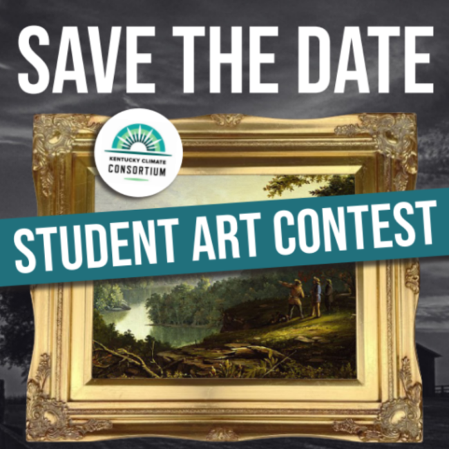 Save the Date poster for the KYCC art contest